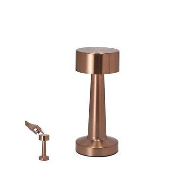 Lámpara de diseño metal oro rosa