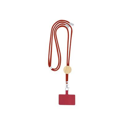 Lanyard con accesorio para smartphone Roj