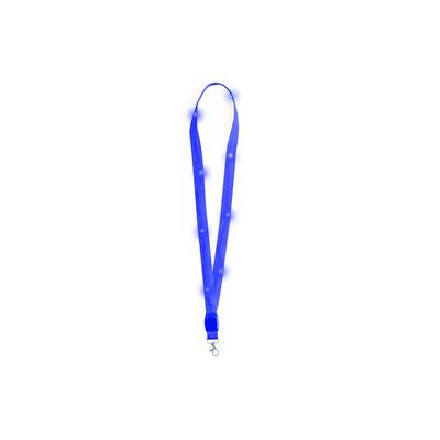 Lanyard con luces LEDs y pilas incluidas