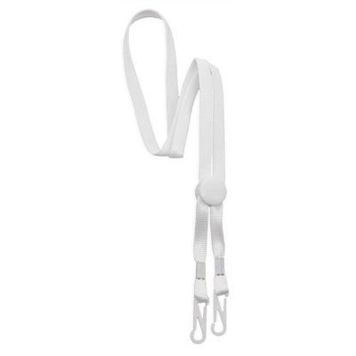 Lanyard Ajustable Doble Clip Bl
