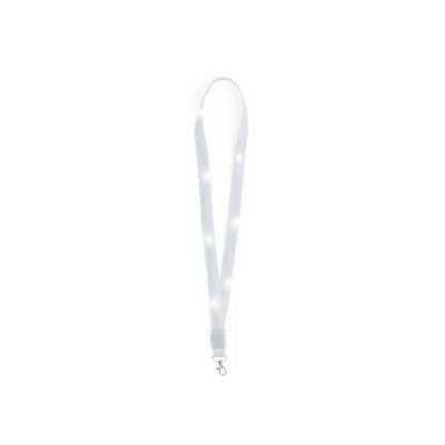 Lanyard con luces LEDs y pilas incluidas Bla