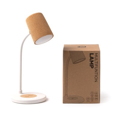 Lámpara con cargador inalámbrico y altavoz Bluetooth