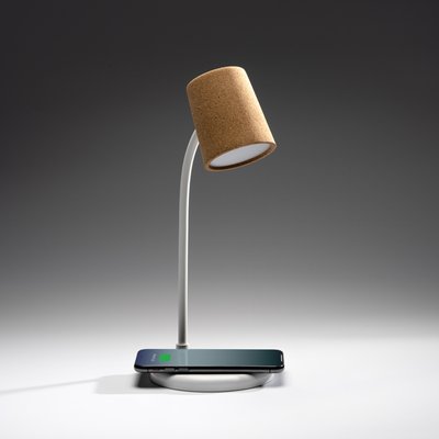 Lámpara con cargador inalámbrico y altavoz Bluetooth
