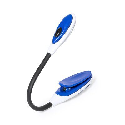 Lámpara led flexible con pinza para lectura Azul