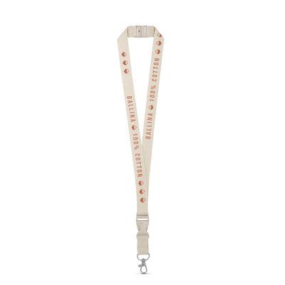 Lanyard de Algodón con cierre seguro
