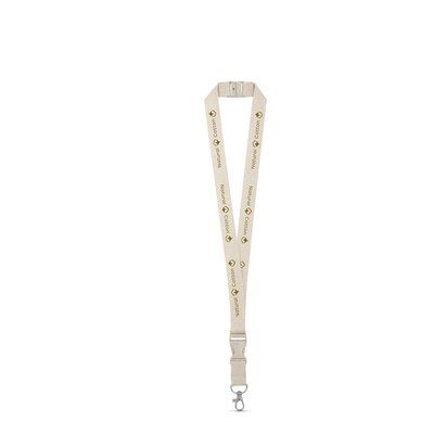 Lanyard de Algodón con cierre seguro