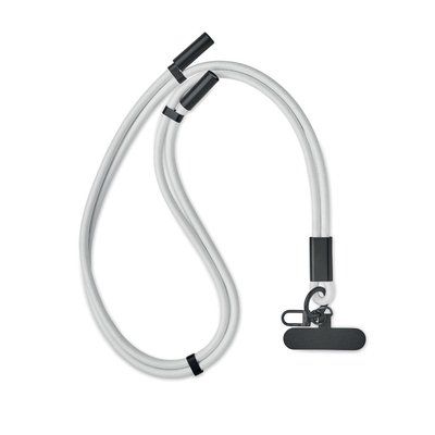 Lanyard con cable de carga y datos 60 W Blanco