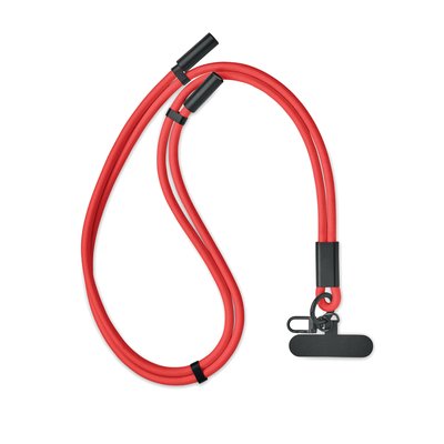 Lanyard con cable de carga y datos 60 W Rojo