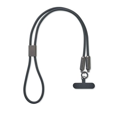 Lanyard con cable cargador móvil tipo C