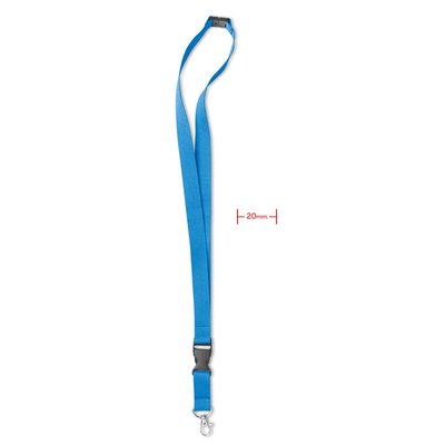 Lanyard con Cierre y Hebilla Desmontable Turquesa