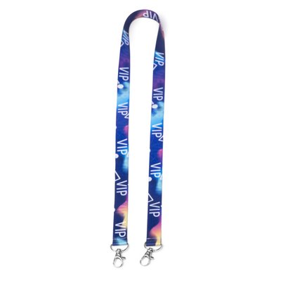 Lanyard doble mosquetón para sublimación bajo pedido