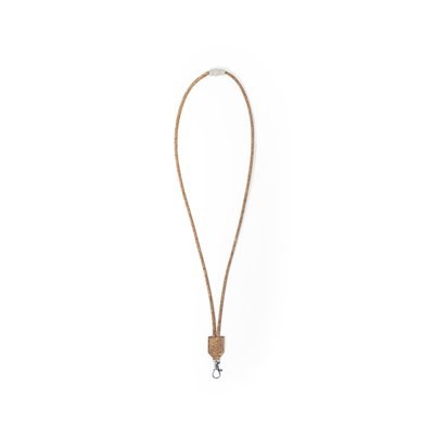 Lanyard Ecológico de Corcho con Mosquetón Natu