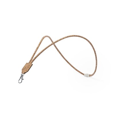 Lanyard Ecológico de Corcho con Mosquetón
