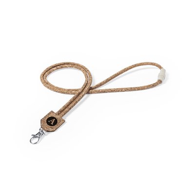 Lanyard Ecológico de Corcho con Mosquetón