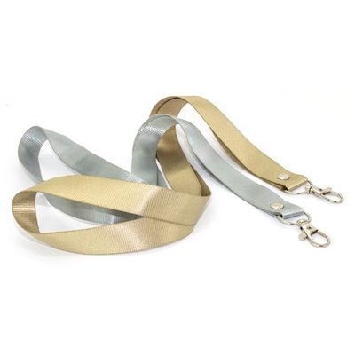 Lanyard metálico en oro o plata