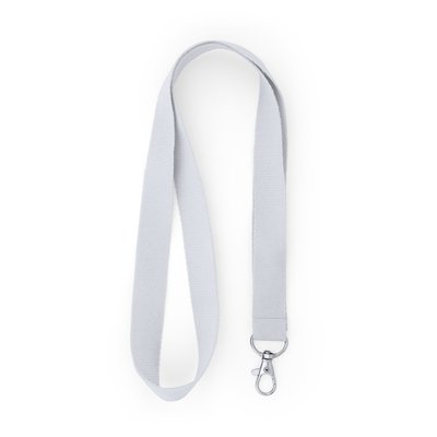 Lanyard con mosquetón Blanco