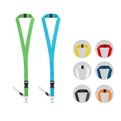 Lanyard con Mosquetón y Hebilla