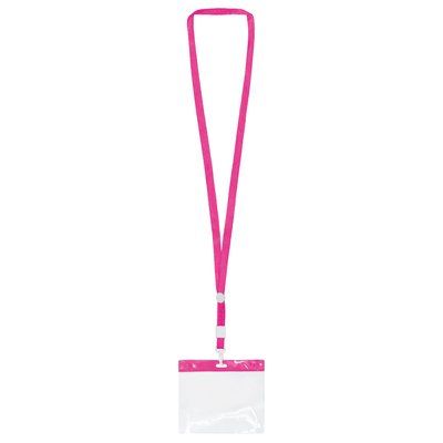 Lanyard Personalizado con Acreditación Fucsia