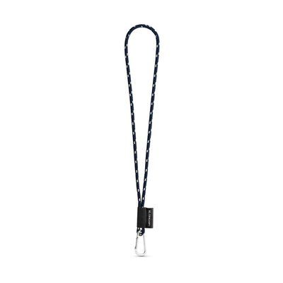 Lanyard de poliamida con etiqueta sublimada Blanco