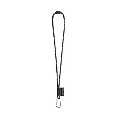 Lanyard Poliéster con Extras Negro/Naranja