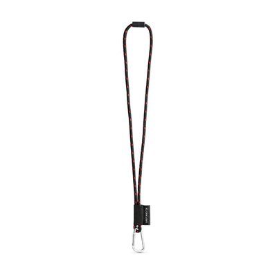 Lanyard Poliéster con Extras Negro/Rojo
