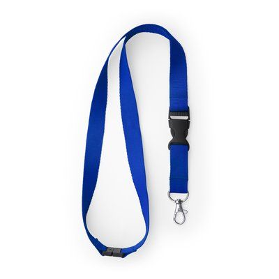 Lanyard de poliéster con mosquetón y hebilla Royal Talla Única Adulto