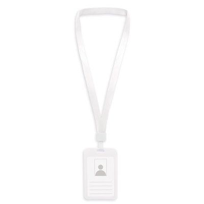 Lanyard con Porta-Acreditación de 2 caras Bl