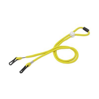 Lanyard portamascarillas ajustable Amarillo Talla Única Adulto