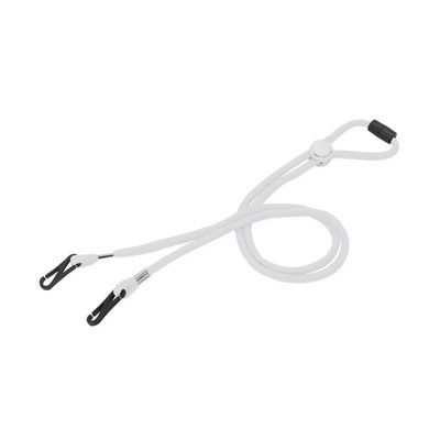 Lanyard portamascarillas ajustable Blanco