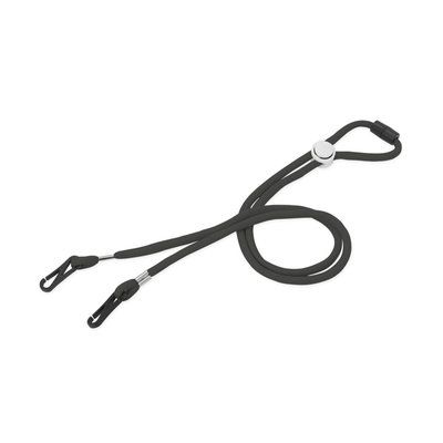 Lanyard portamascarillas ajustable Negro Talla Única Adulto