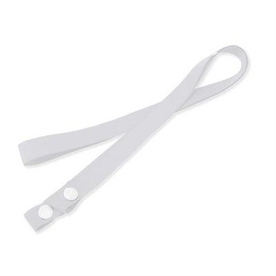 Lanyard portamascarillas de poliéster Blanco Talla Única Adulto