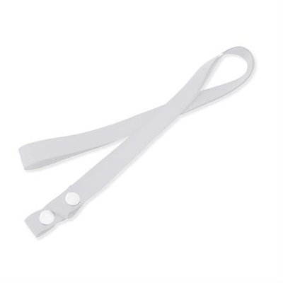 Lanyard portamascarillas de poliéster Blanco