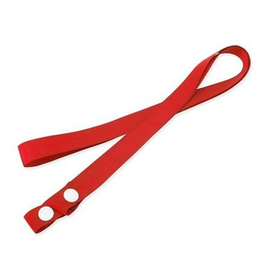 Lanyard portamascarillas de poliéster Rojo