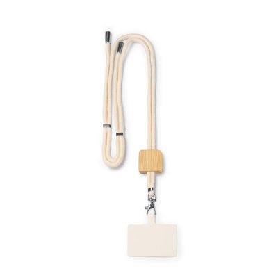 Lanyard portamóvil de algodón