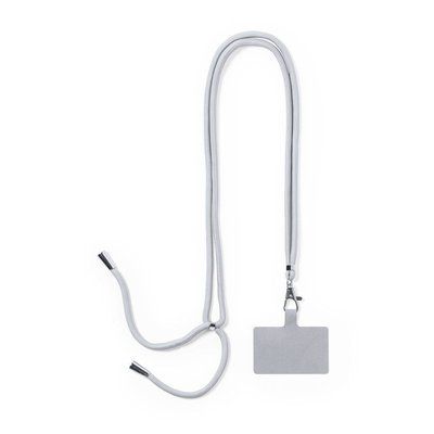Lanyard Portamóvil de Poliéster Gris