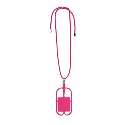Lanyard portamóvil de silicona Fucsi