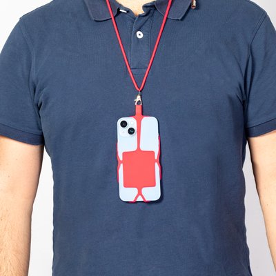 Lanyard portamóvil de silicona