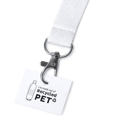 Lanyard de RPET ecológico con mosquetón