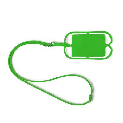 Lanyard de silicona con soporte Verde Helecho