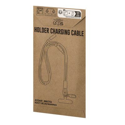 Lanyard con soporte móvil y cable de carga