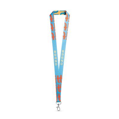 Lanyard Sublimación con Mosquetón 20mm 20x470mm 301 - Blanco