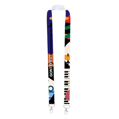 Lanyard sublimación con mosquetón metálico