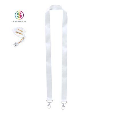 Lanyard sublimación con mosquetón metálico