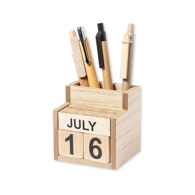 Lapicero con Calendario Perpetuo MDF