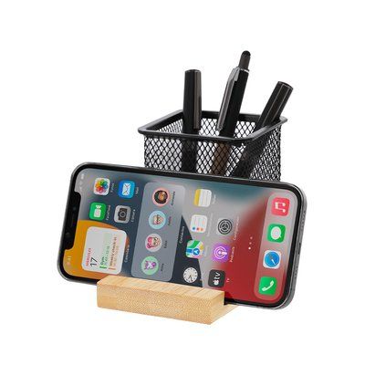 Lapicero malla metal con soporte móvil