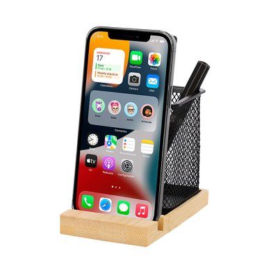 Lapicero malla metal con soporte móvil