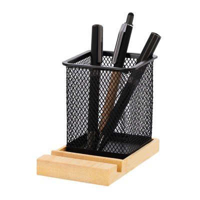 Lapicero malla metal con soporte móvil