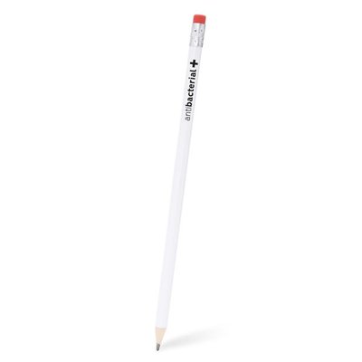 Lápiz blanco anti-bacteriano con goma