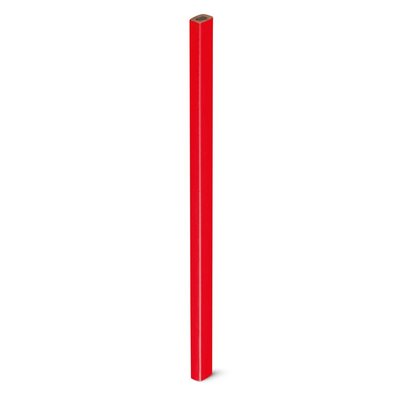 Lápiz de Carpintero Rectangular Rojo