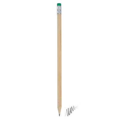 Lápiz de madera con goma color VE